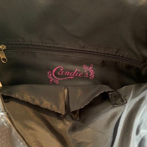 Candie's Faux Leather Backpack Purse. 12" x 9" x 4". Preowned. (449) - Picture 5 of 6